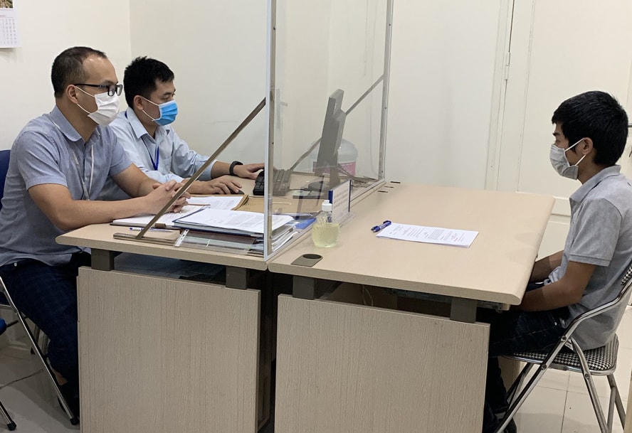 Thanh tra Sở Thông tin truyền thông làm việc với đơn vị vi phạm