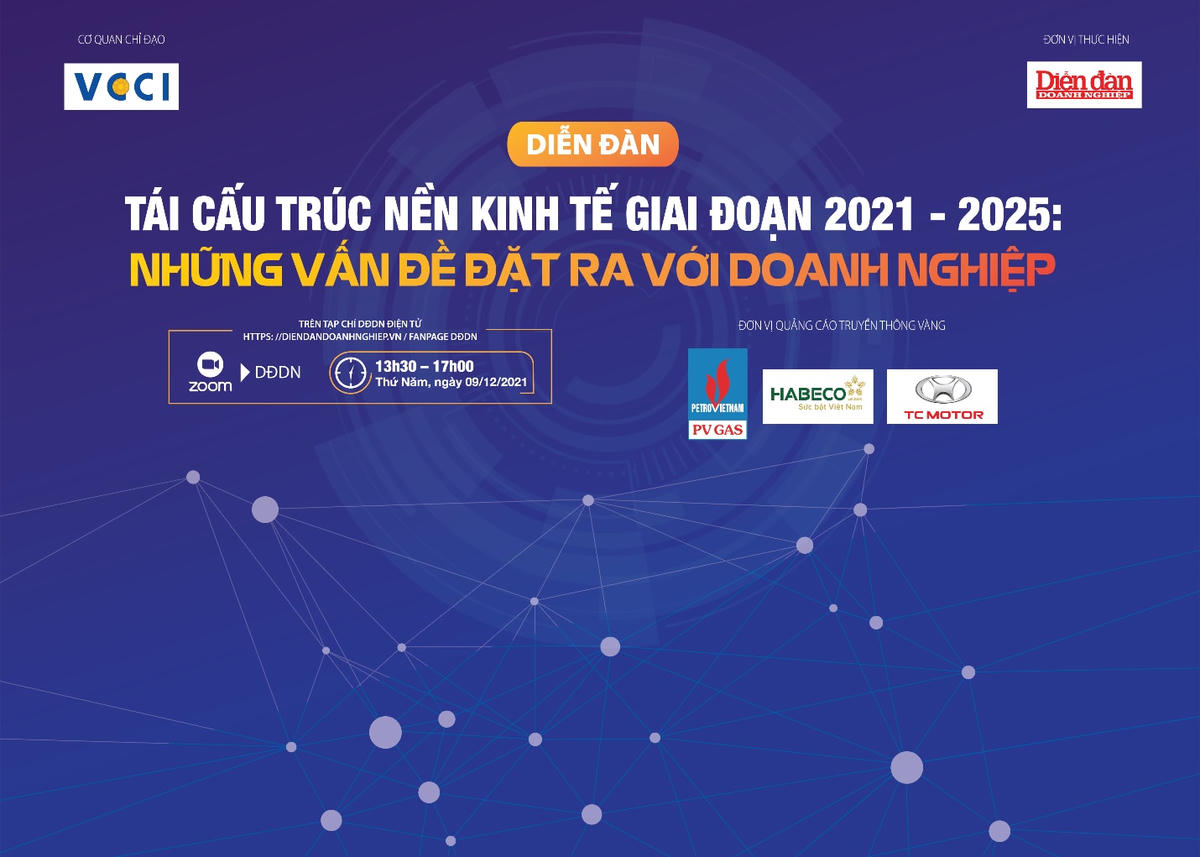 Tái cấu trúc nền kinh tế giai đoạn 2021 – 2025
