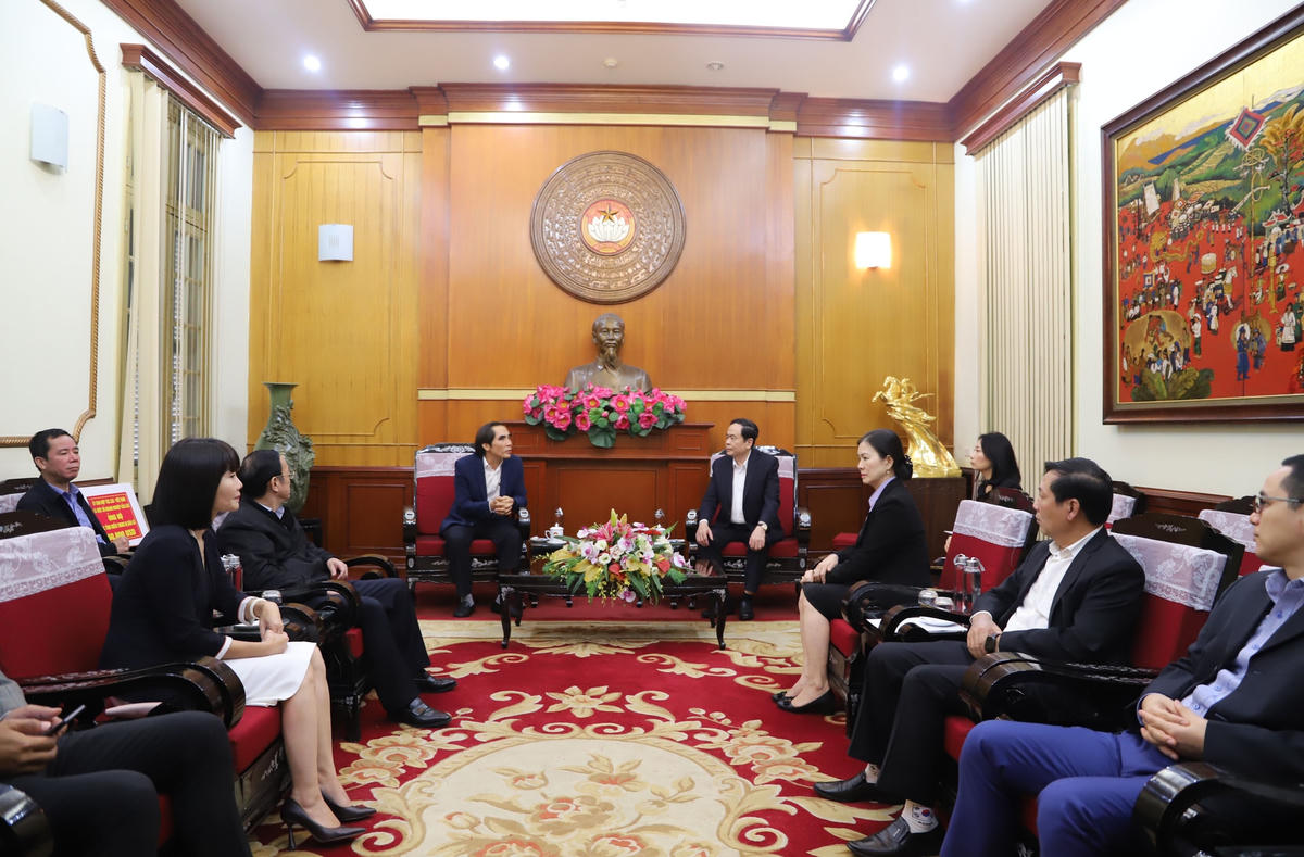 Quang cảnh buổi tiếp.