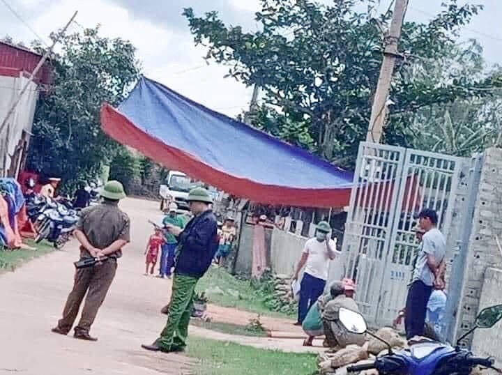 Hiện trường nơi xảy ra vụ việc hai ông thông gia đánh nhau khiến một người tử vong.