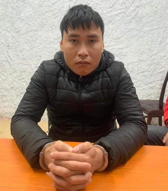 Đối tượng Nguyễn Văn Tùng tại cơ quan Công an.