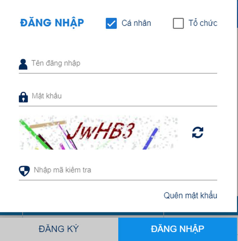 Hình 1.2. Màn hình đăng nhập, lựu chọn cá nhân.