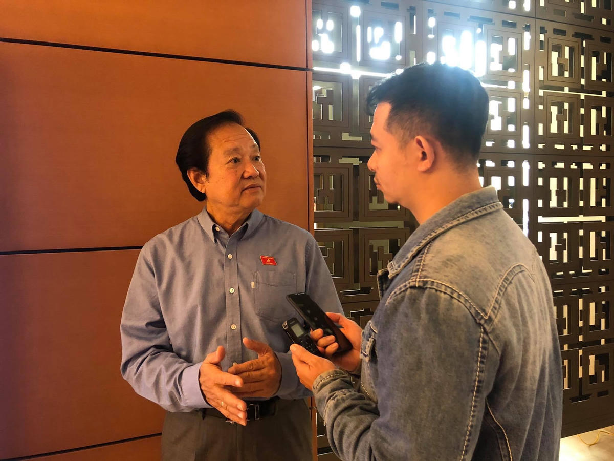 Ông Nguyễn Việt Thắng trả lời phỏng vấn PV báo Đại Đoàn kết.