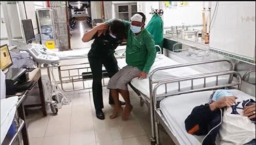 hai người được cứu vớt  trong vụ tàu cá BTh 89272 TS gặp nạn tại Bình Thuận. 