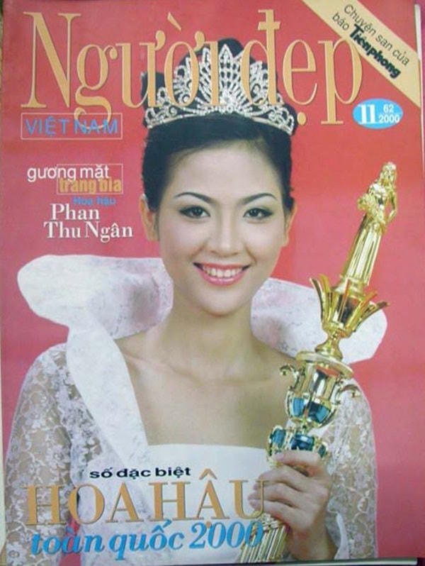 Phan Thu Ngân khi mới đăng quang.
