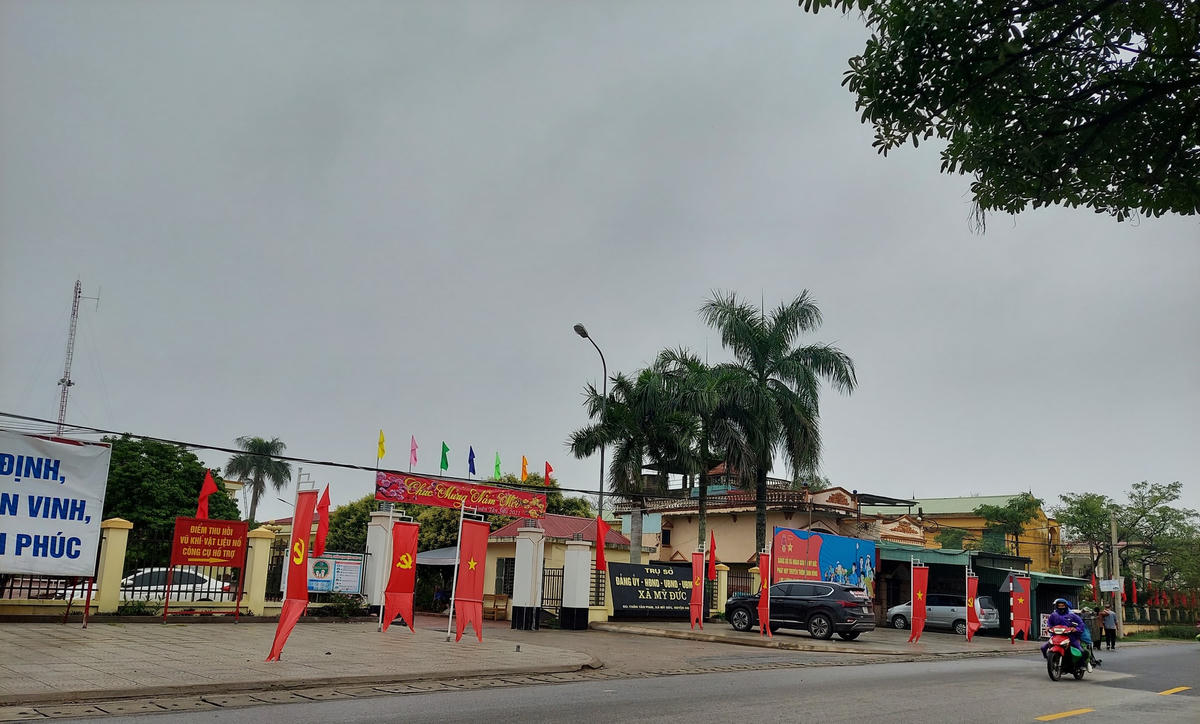 UBND xã Mỹ Đức, nơi ông Phạm Văn Hùng hiện đang giữ chức Chủ tịch UBND xã.