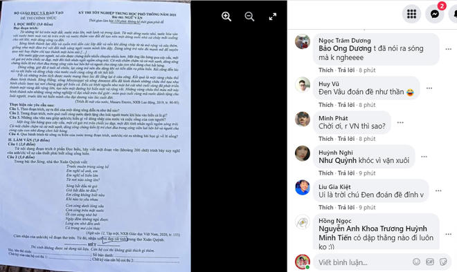 Học sinh TP HCM bàn tán xôn xao trên mạng xã hội (Ảnh chụp màn hình).
