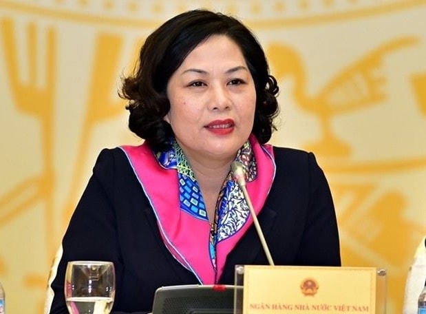 Thống đốc Ngân hàng Nhà nước Việt Nam kiêm Chủ tịch Hội đồng quản trị Ngân hàng Chính sách xã hội Nguyễn Thị Hồng.