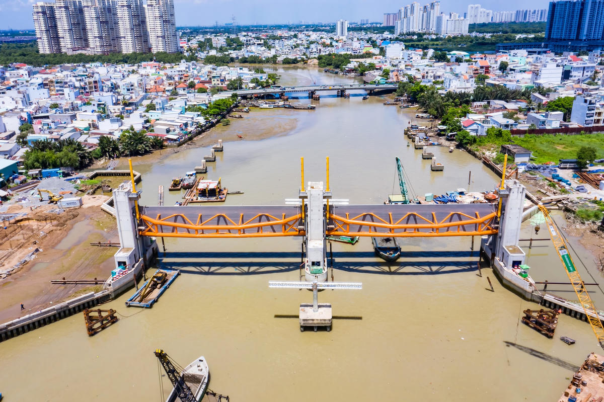 Cống Phú Xuân của dự án chống ngập.