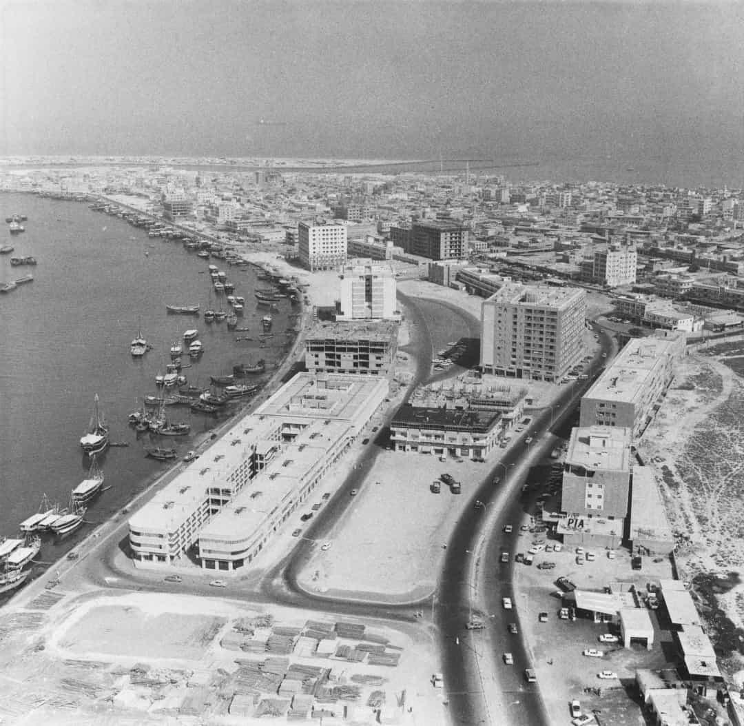 Thành phố Dubai năm 1978.  