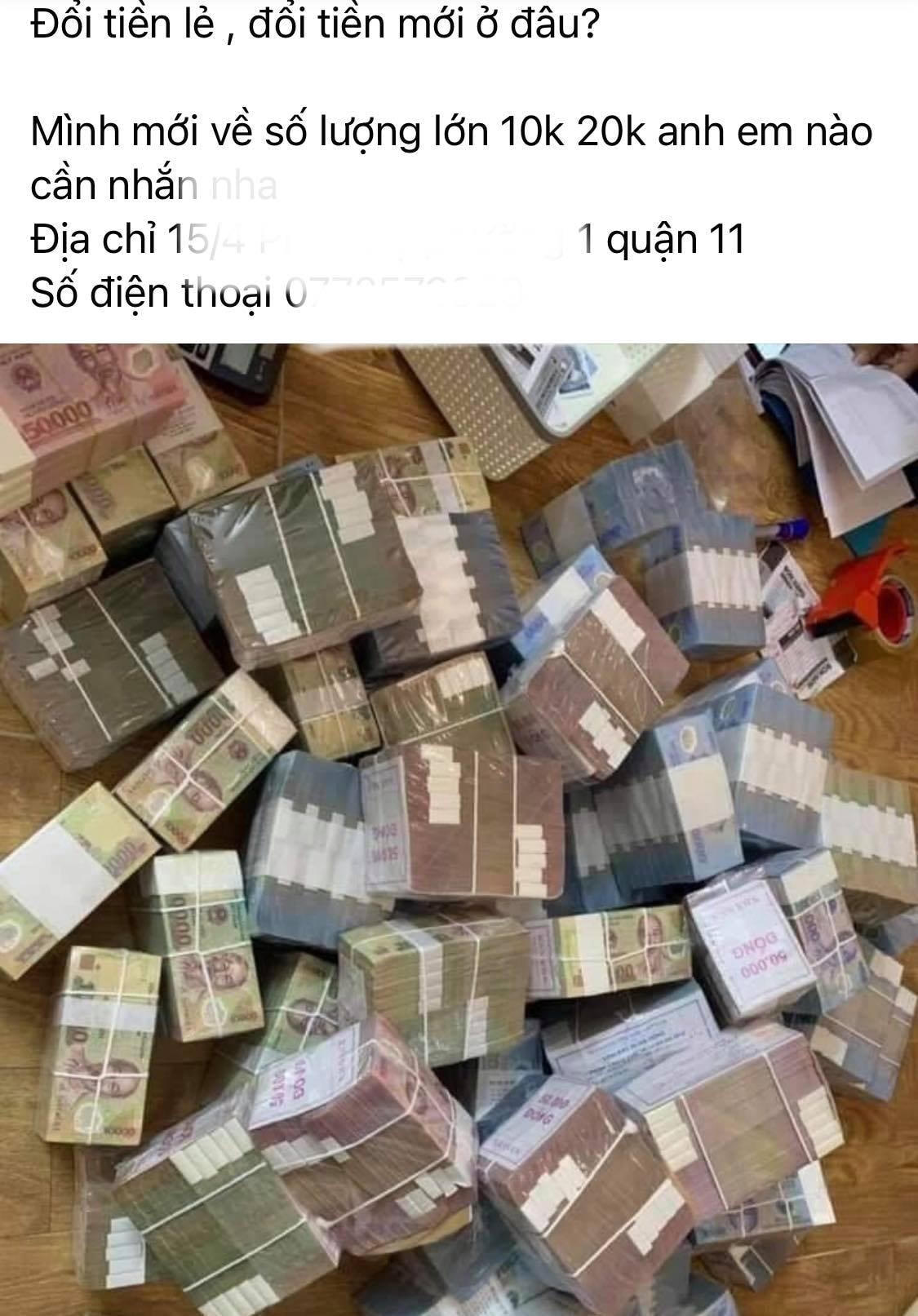 Những hình ảnh "khoe tiền" được đăng tải tràn làn. (Nguồn: Sưu tầm)