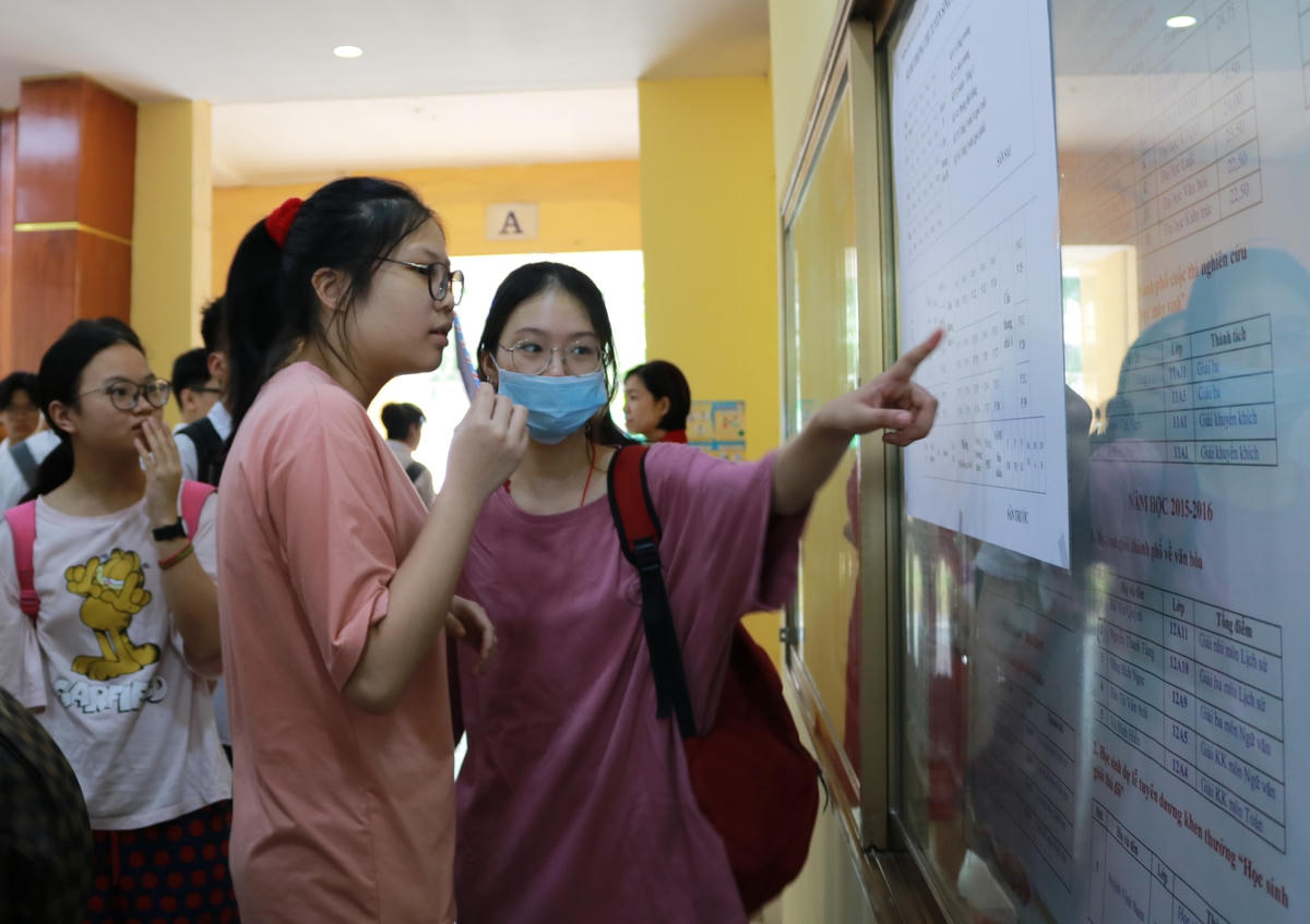 Học sinh Hà Nội dự thi kỳ thi lớp 10 THPT công lập năm học 2020-2021.