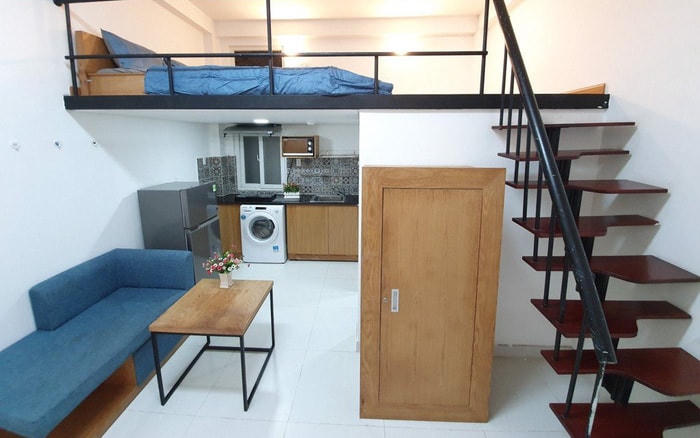Chung cư mini với đầy đủ tiện nghi nhiều nhưng giá quá cao so với mức sống của của sinh viên.