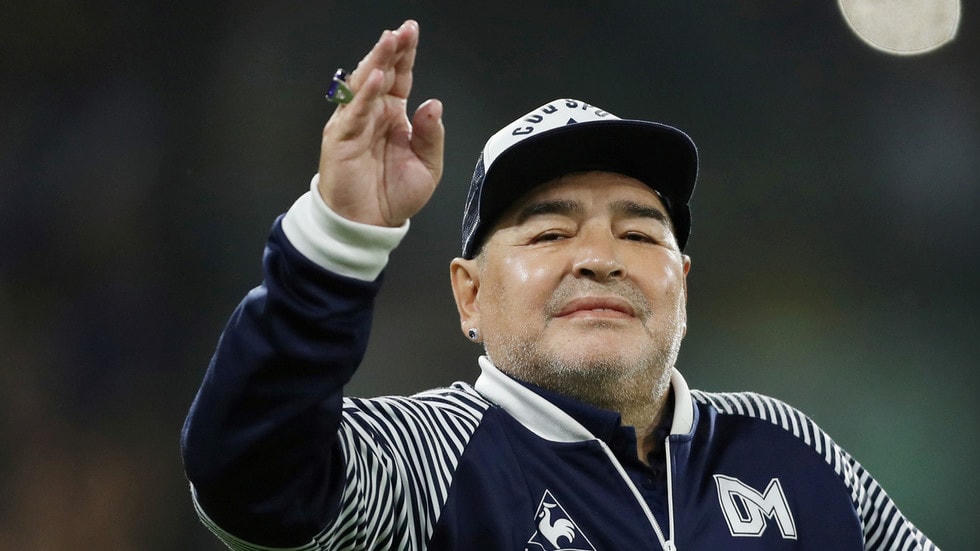 Huyền thoại bóng đá người Argentina Diego Maradona. Ảnh: Reuters.