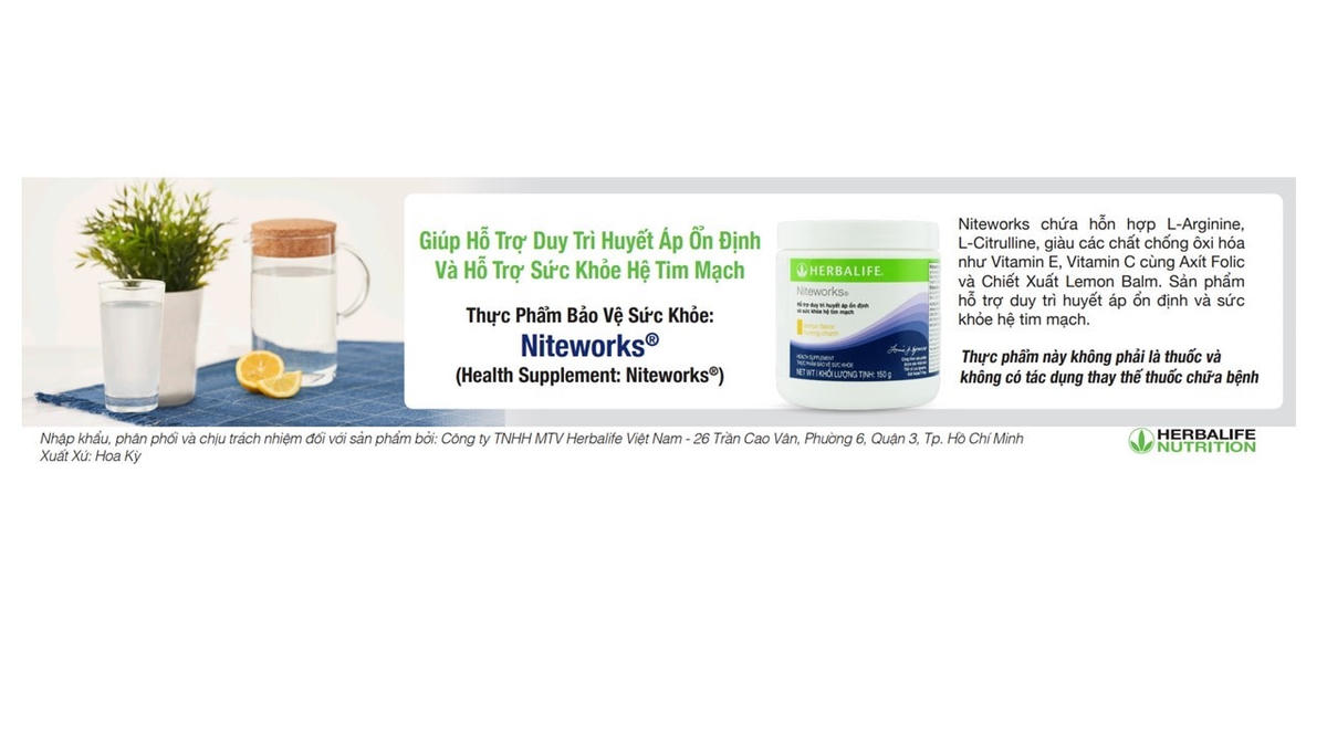 Hội thảo Hành trình sức khỏe của Herbalife Việt Nam: Dinh dưỡng, vận động và Nitric Oxide 