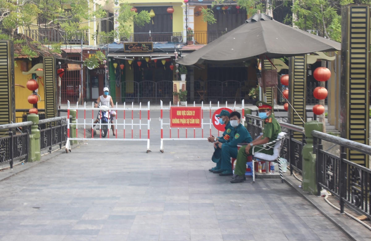 Một khu phong tỏa ở Quảng Nam để phòng, chống dịch Covid-19.