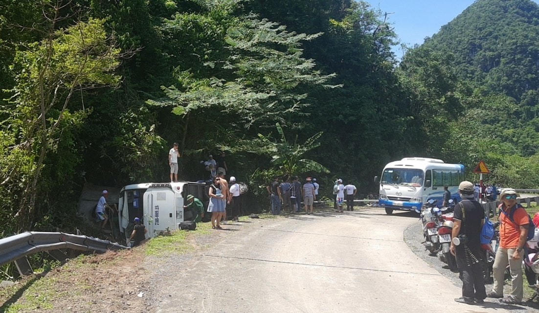 Hiện trường vụ tai nạn.