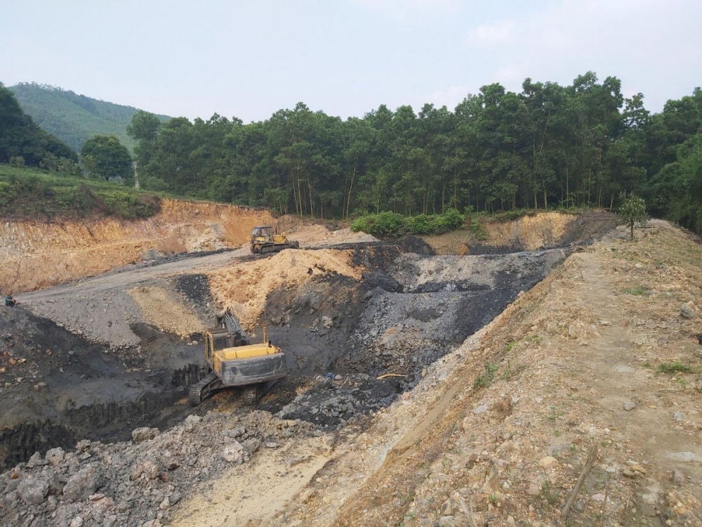 Mỏ than Cát Nê của Công ty TNHH Kim loại màu Việt Bắc. Ảnh: Nam Anh.