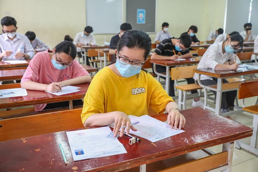 Thí sinh dự thi tốt nghiệp THPT đợt 1. (Ảnh: Phạm Quang Vinh)