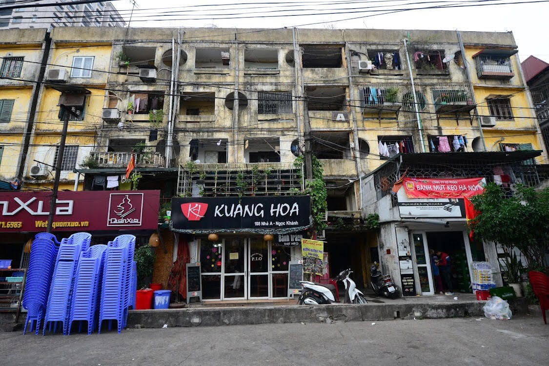 Tập thể Thành Công (Hà Nội) đã xuống cấp trầm trọng.