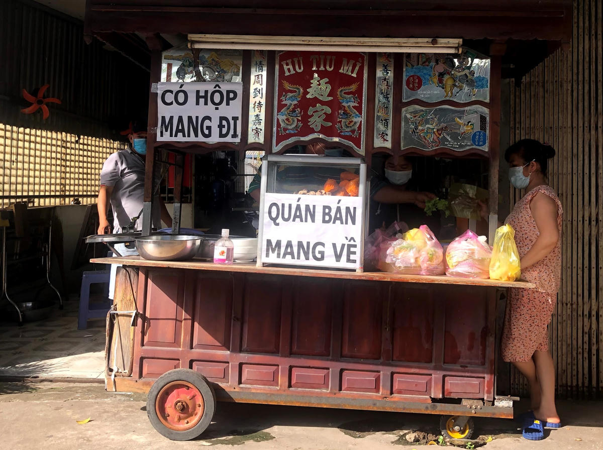 Quán mang về cũng bị cấm bán