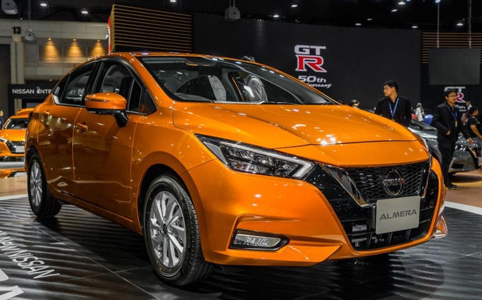 Nissan Almera (tên gọi khác của Sunny tại thị trường Thái Lan) ở triển lãm Thai Motor Expo 2019. Ảnh: Paultan.