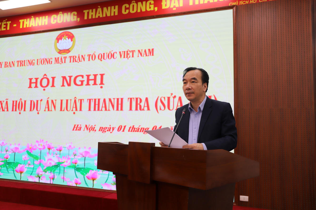 Phó Chủ tịch Ngô Sách Thực phát biểu tại Hội nghị.