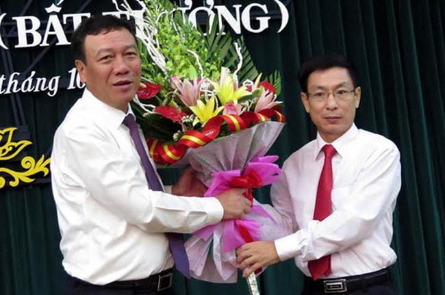 Theo phương hướng nhân sự, Bí thư Tỉnh ủy Nam Định Đoàn Hồng Phong (bên trái) và Phó Bí thư, Chủ tịch UBND tỉnh Phạm Đình Nghị (bên phải) đủ các điều kiện để được giới thiệu tái cử khóa mới.