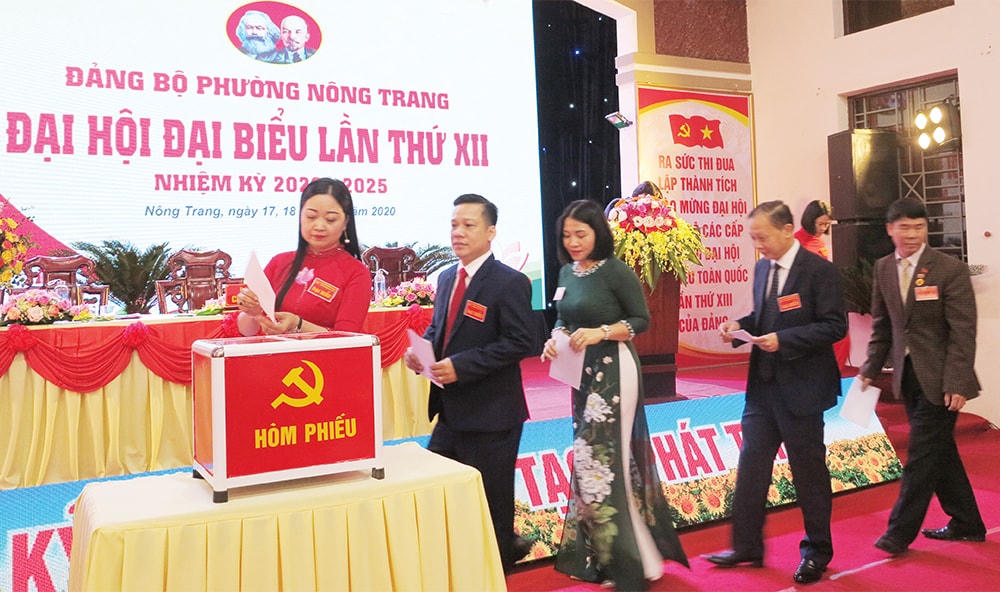 Đảng bộ phường Nông Trang - đơn vị được chọn đại hội điểm của thành phố Việt Trì tổ chức thành công Đại hội Đại biểu lần thứ XII, nhiệm kỳ 2020 - 2025.