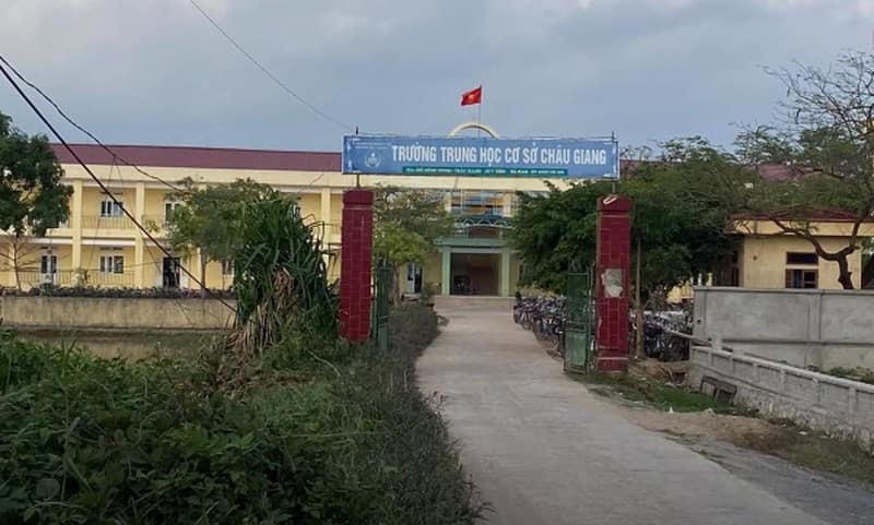 THCS Châu Giang,nơi xảy ra sự việc