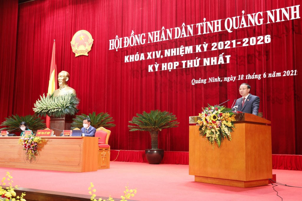 Ông Nguyễn Xuân Ký, Ủy viên Trung ương Đảng, Bí thư Tỉnh ủy, Chủ tịch HĐND tỉnh khóa XIII tái đắc cử chức vụ Chủ tịch HĐND tỉnh Quảng Ninh Khóa XIV. Ảnh: Báo Quảng Ninh.