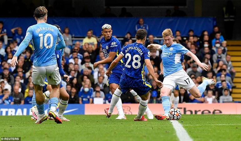 Man City đánh bại Chelsea 1-0 ngay tại Stamford Bridge ở lượt đi.