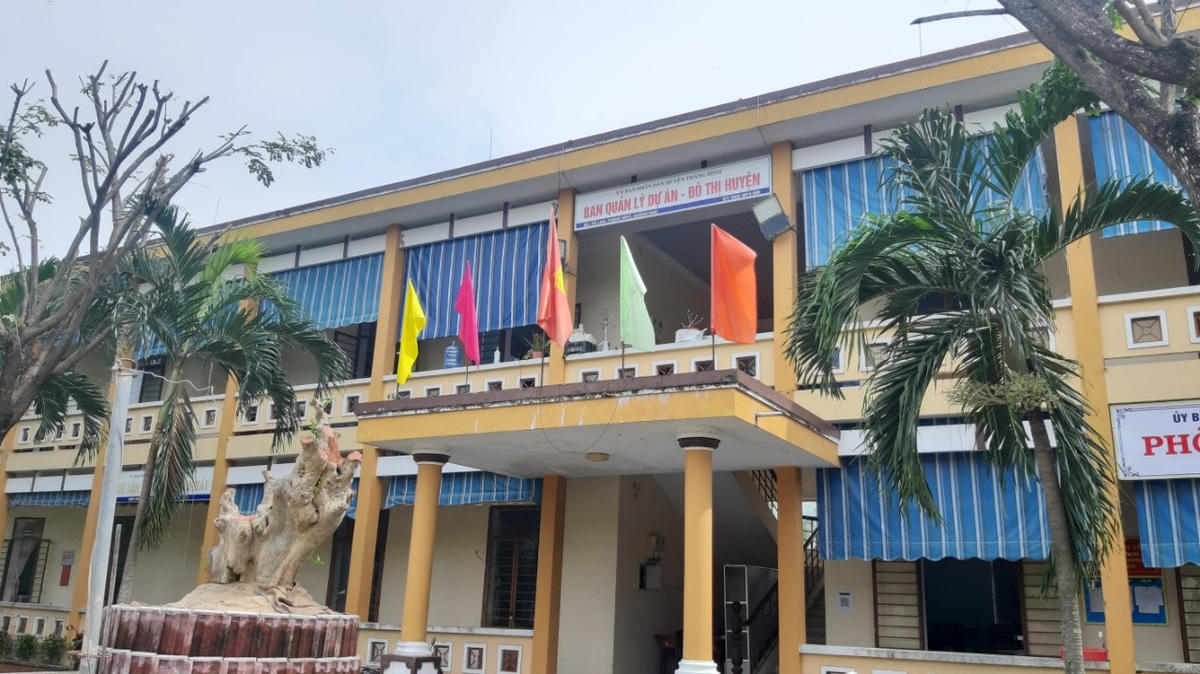 Trụ sở BQL Dự án Đô thị huyện Thăng Bình.  