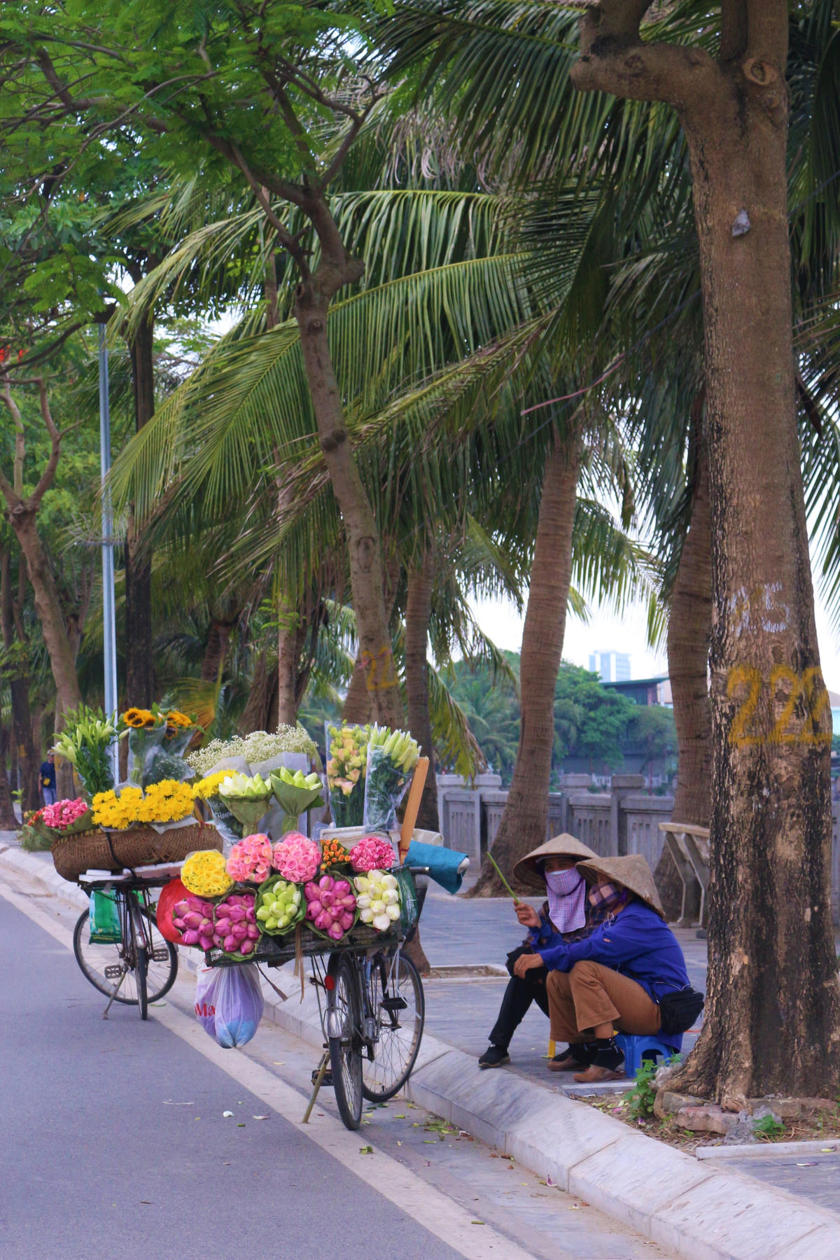 “Nét đẹp lao động” trên đường phố thủ đô.