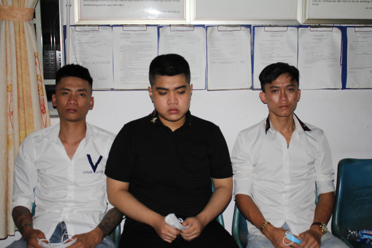 Các đối tượng tại Công an Cần Thơ.