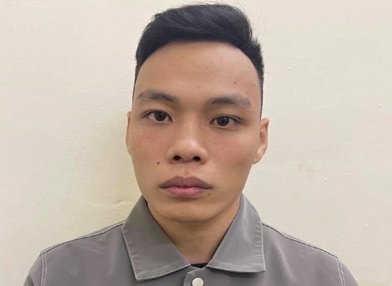 Đối tượng Sinh tại cơ quan chức năng. Ảnh: CQCA