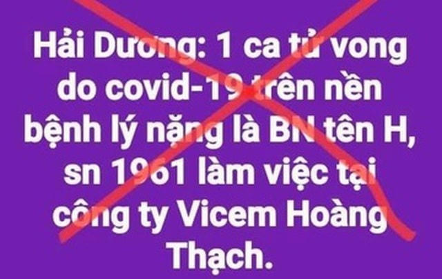 Thông tin sai sự thật lan truyền trên mạng xã hội.