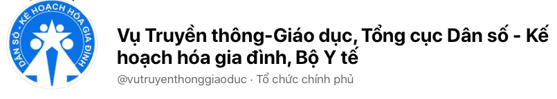 Trang Facebook của Tổng cục Dân số - Kế hoạch hóa gia đình.