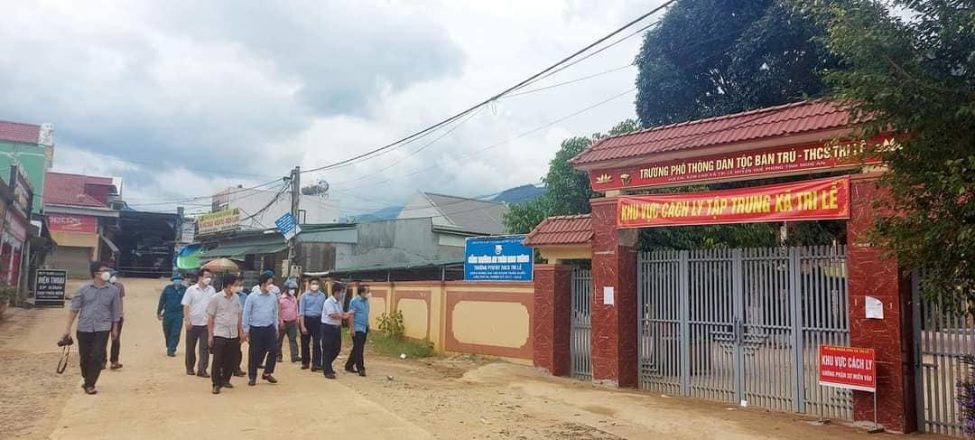 Khu vực cách ly tập trung y tế tại huyện miền núi cao Quế Phong.