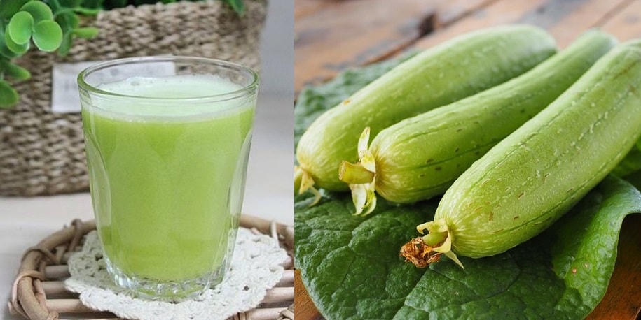 Nước ép quả mướp non tác dụng thanh nhiệt, hóa đàm, tiêu viêm, chỉ khát.