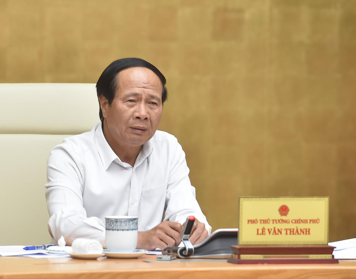 Phó Thủ tướng Lê Văn Thành chủ trì cuộc họp.