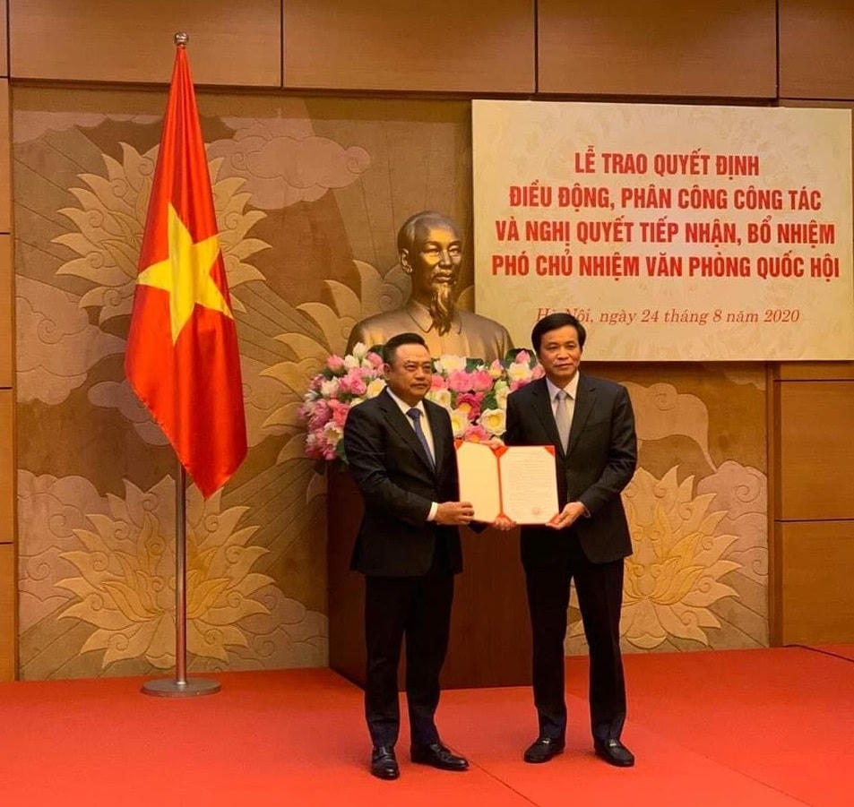 Chủ tịch PVN Trần Sỹ Thanh làm Phó chủ nhiệm Văn phòng Quốc hội 