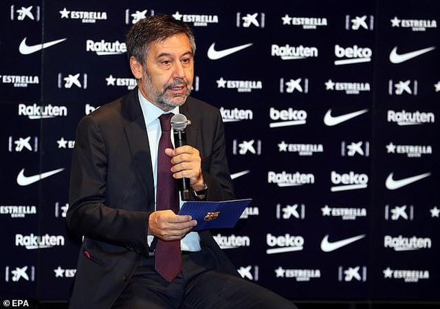 Chủ tịch Barcelona, Joseph Bartomeu.