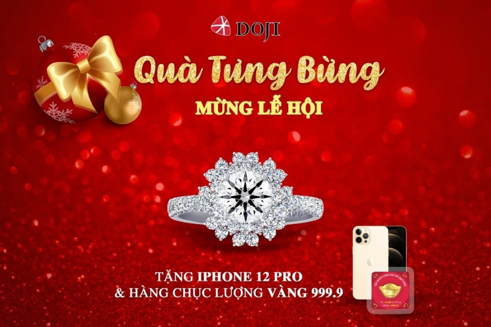 Chương trình ưu đãi khủng cuối cùng trong năm của DOJI.