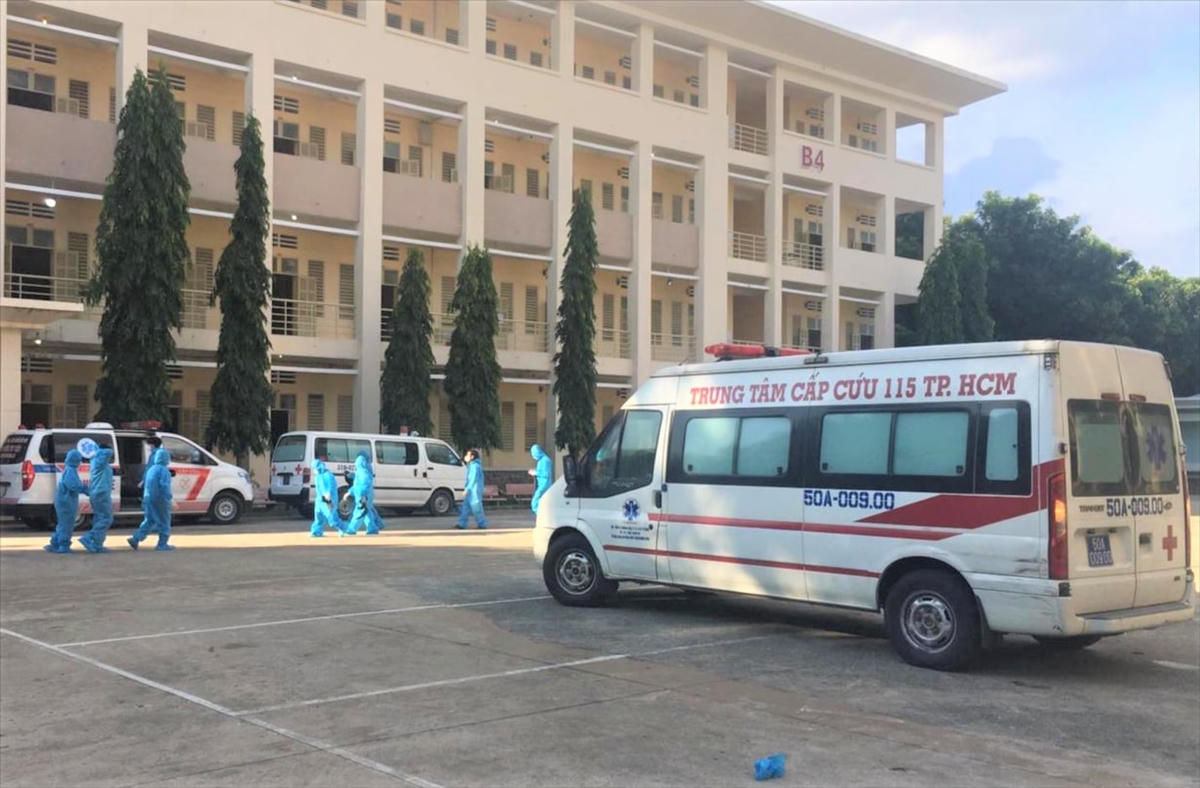 Bệnh viện dã chiến thu dung điều trị Covid-19 số 1 của TP HCM được đưa vào hoạt động từ cuối tháng 6/2021.