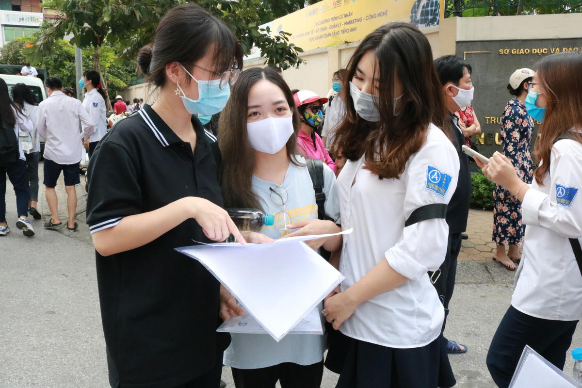 Thí sinh tại Kỳ thi tốt nghiệp THPT 2021.