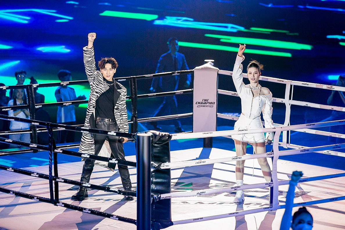 Issac và Đông Nhi có màn kết hợp "đốt nóng" khán đài The Champion.
