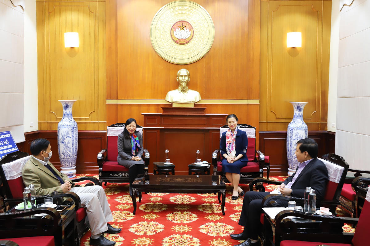 Quang cảnh buổi tiếp.