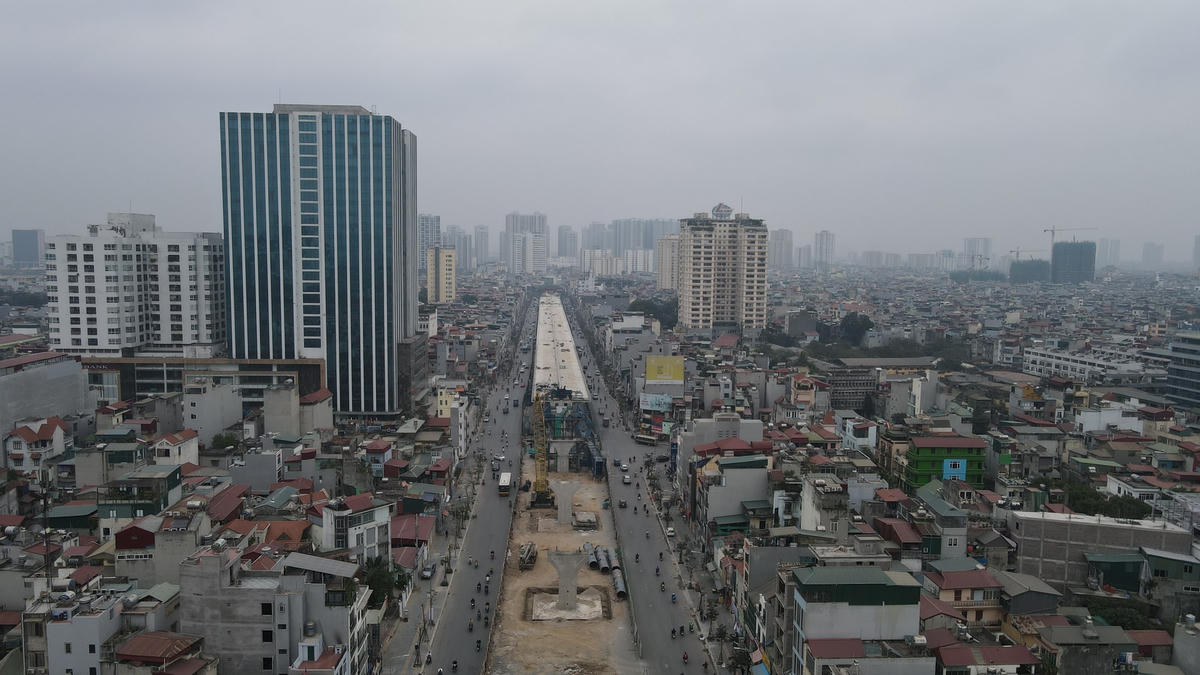 Dự án tuyến đường vành đai 2 đang được đẩy nhanh tiến độ thi công đảm bảo tiến độ.