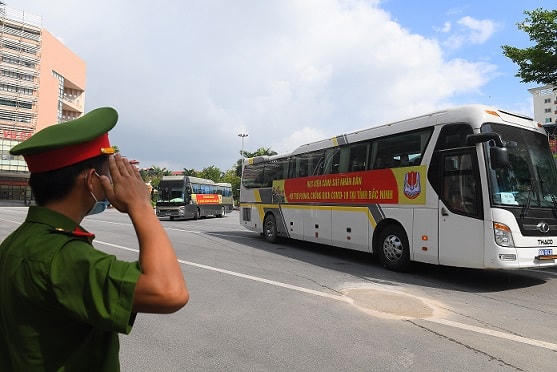 400 cán bộ, chiến sĩ, học viên Học viện Cảnh sát nhân dân lên Bắc Ninh làm nhiệm vụ.